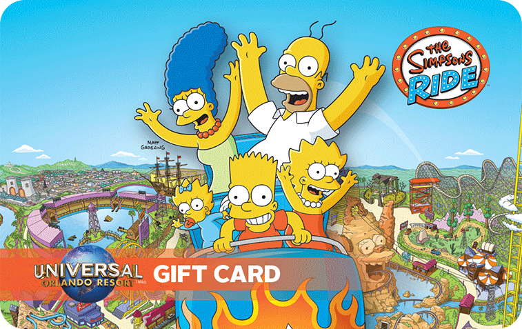 Universal Orlando Gift Card Simpsons C Tcm83 47132 